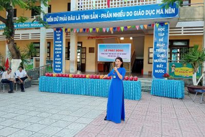 Lễ phát động Phong trào “NUÔI HEO ĐẤT- GỬI YÊU THƯƠNG” Năm học 2024-2025